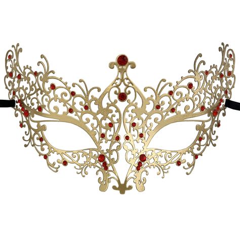 Red Mask Masquerade, Red Masquerade Mask, Masquerade Mask Women, Gold Masquerade Mask, Masquerade Ball Mask, Venetian Masquerade Masks, Metal Mask, Red Mask, Venetian Masquerade