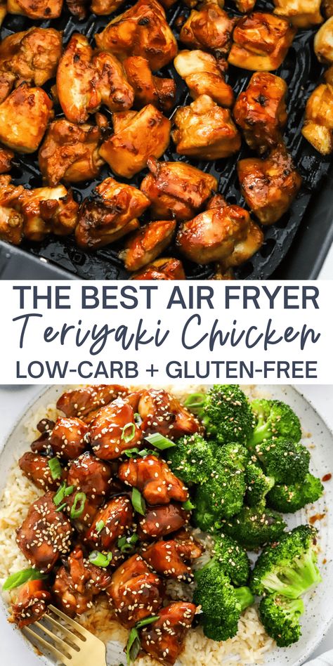 Air Fryer Teriyaki Chicken, The Best Air Fryer, Best Air Fryer, Air Fryer Oven Recipes, Resep Diet, Air Fryer Recipes Chicken, Carb Foods, Air Fryer Dinner Recipes, Air Fryer Healthy