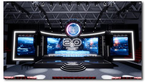 360 Stage Design, Stage Backdrop Design, Stage Ideas, Architecture Set, Stage Set Design, Event Stage, Stage Backdrop, Award Ceremony, Event Decoration