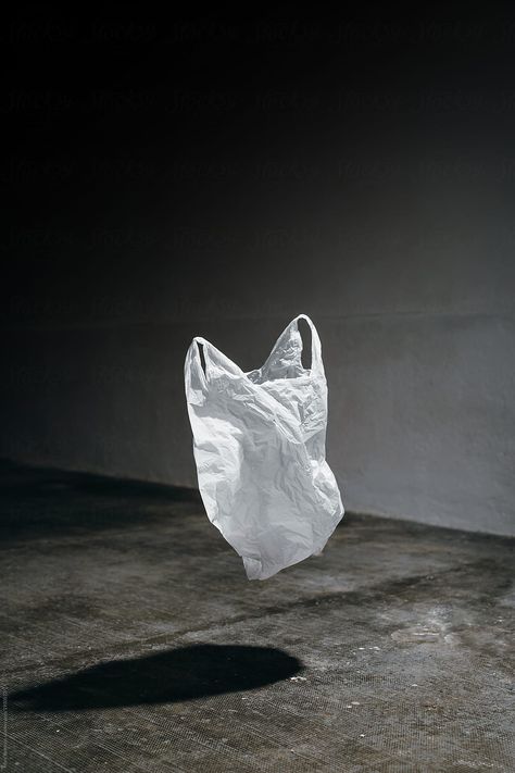 plastic bag by Marc Bordons for Stocksy United Plastic Bag Photography, Waste Photography, Floating Objects, Trash Art, Still Life Photos, Funny Photo, Conceptual Photography, American Beauty, Plastic Bags