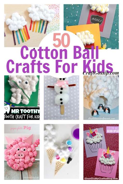 All of these kid’s craft projects use Cotton balls as their main material. I love that you can go out and buy a huge bag of cotton balls and work them into over 50 different activities and crafts with … Read More... Cotton Ball Activities For Preschool, Activities With Cotton Balls, Art With Cotton Balls, Cotton Ball Painting For Kids, Cotton Balls Crafts, Cotton Activities For Kids, Cotton Ball Crafts For Kids, Crafts With Cotton Balls, Cotton Ball Art