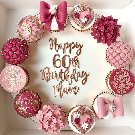 60 Birthday Cupcake Ideas, 70 Birthday Cupcake Ideas, 60 Birthday Cupcakes, 60th Cupcakes, 70th Birthday Cupcakes, 60th Birthday Cupcakes, Cupcake Platter, 21st Birthday Cupcakes, Decorated Cupcakes