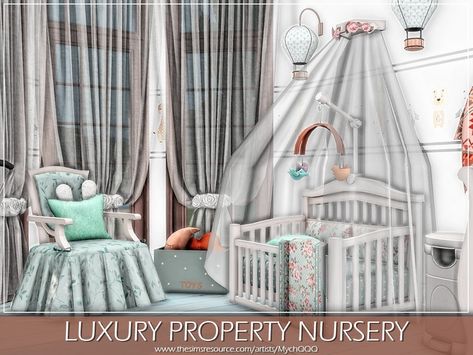 Sims 4 Cc Nursery Furniture, Sims 4 Crib Cc, Sims 4 Nursery Cc, Ship Nursery, Living Room Sims 4, Sims 4 Cc Furniture Living Rooms, The Sims 4 Lots, Sims 4 Bedroom, Cc Furniture