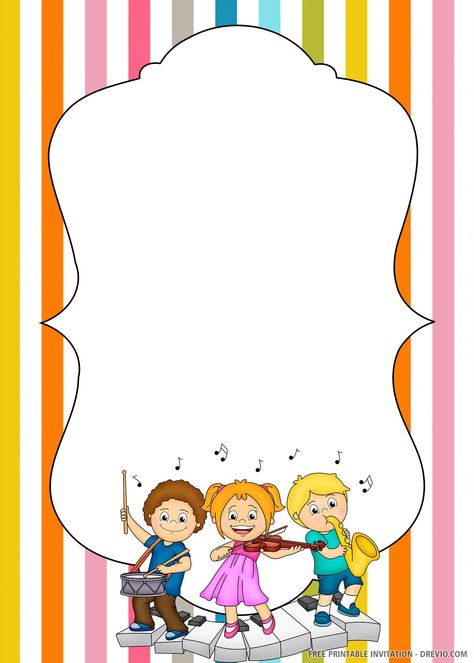 (FREE PRINTABLE) – Music Birthday Invitation Template | Download Hundreds FREE PRINTABLE Birthday Invitation Templates Music Birthday Invitation, Ninja Birthday Invitations, Turtle Birthday Parties, Ninja Birthday, Kids Origami, Colorful Borders Design, Free Printable Birthday Invitations, Colorful Borders, Free Printable Invitations