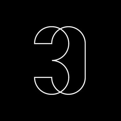 Mother Design, Numbers Typography, Mises En Page Design Graphique, Logo Personal, 달력 디자인, 타이포그래피 포스터 디자인, Logo Luxury, Number Three, Logo Number