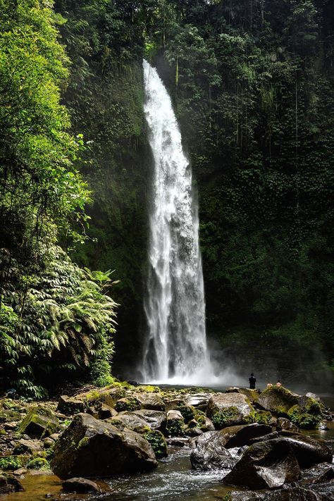 Nungnung Waterfall, Bali / Image by matthieulcl (Matthieu) from instagram Nungnung Waterfall Bali, Waterfall Temple, Waterfall Bali, Bali Waterfalls, Temple Bali, From Instagram, Photography Ideas, Bali, Temple