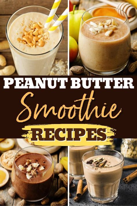 Check out these tasty, creamy, and oh-so-scrumptious peanut butter smoothie recipes if you're in the mood to indulge but still want to keep things light. Peanut Butter Smoothie Recipes, Peanutbutter Smoothie Recipes, Peanut Butter Shake, Apple And Peanut Butter, Peanut Butter Smoothie, Best Peanut Butter, Easy Peanut Butter, Good Smoothies, Chocolate Peanuts