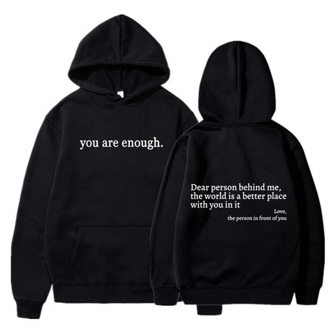 PRICES MAY VARY. 🎁🎁Dear Person Behind Me Hoodie Mens Womens Meaningful Connection: The "Dear Person Behind Me" sweatshirt hoodie goes beyond being a fashion statement. It's a way to connect with others in a meaningful way, sparking conversations and inspiring kindness wherever you go. 🎁🎁Comfortable & Durable: Crafted from high-quality materials, this sweatshirt is designed to provide ultimate comfort while ensuring durability. It's made to last, making it the perfect gift for any occasion. ? Dear Person Behind Me Hoodie, Person Behind Me Hoodie, Dear Person Behind Me, Sweatshirt Aesthetic, You Are Enough, Be Kind, Sweatshirt Hoodie, Hooded Sweatshirt