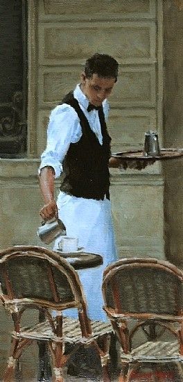 Bar Paris, Fabian Perez, An Apron, Cafe Art, Paris Cafe, Art Brut, 영감을 주는 캐릭터, 인물 사진, Coffee Art