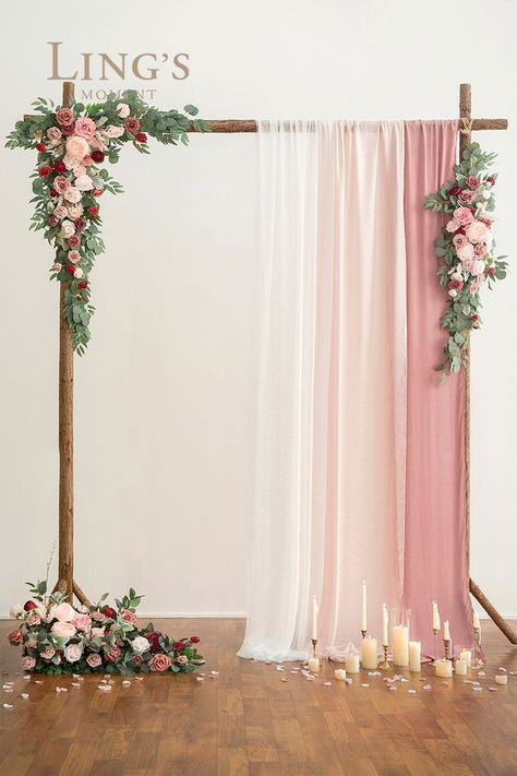 #WinterWedding #FallWedding #WeddingIdeas #DIYWedding #RusticWedding #Wedding #WeddingDecor #WeddingFlower #WeddingArch #ArchDecor #CinnamonRose #RoseWedding Wedding Arch Floral, Cinnamon Rose, Vintage Wedding Decor, Arch Decor, Rustic Wedding Ideas, Rustic Winter Wedding, Wedding Flower Packages, Handmade Bouquets, Wedding Arch Flowers