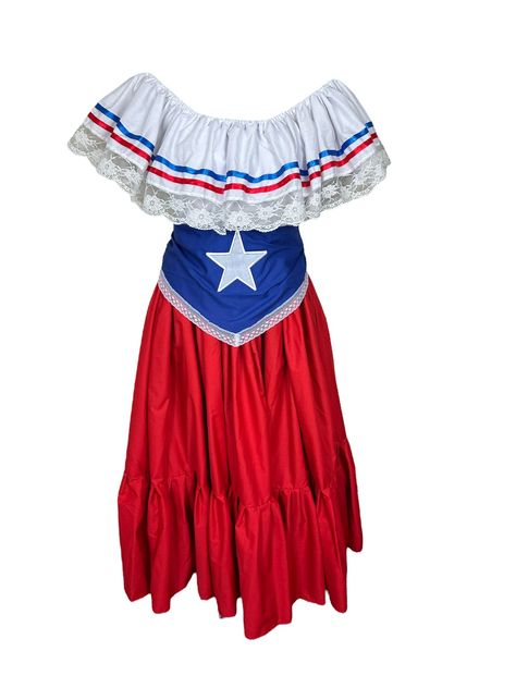 Star Belt, Puerto Rican Culture, Hispanic Culture, Blouse Skirt, Theme Birthday, Red Flag, Puerto Rican, Traditional Dress, I Care