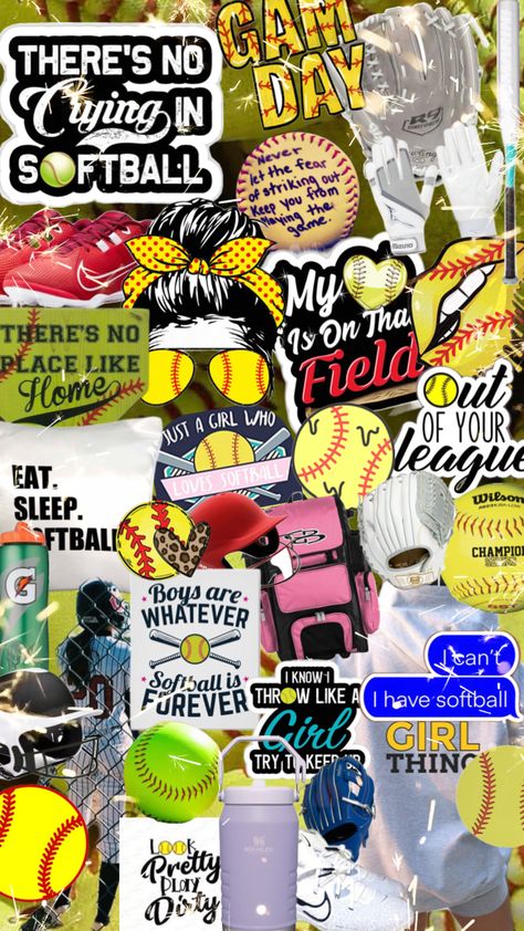 Softball 🥎 #sports #softballplayer Wallpapers Softball, Softball Wallpapers, Softball Crafts, Forever Girl, Softball Players, Cute Backgrounds, 4 Life, Softball, Games To Play