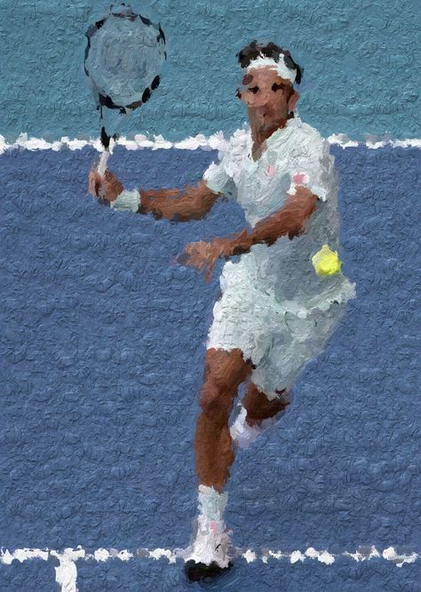 Tennis Art Ideas, Tennis Painting Ideas, Tennis Art Painting, Tennis Painting, Tennis Drawing, Tennis Artwork, Tennis Art, Art Corner, Book Drawing