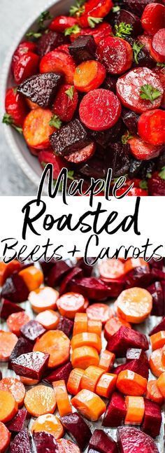 Beets And Carrots, Roasted Beets And Carrots, Carrots Recipe, Healthy Side Dish, Beet Recipes, Healthy Side, Carrot Recipes, Roasted Beets, Veggie Side Dishes