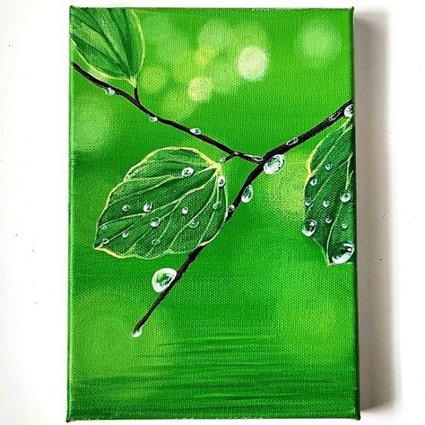 Leaves Painting Acrylic Leaf Art, Leaves Watercolor Painting, Canvas Art Painting Abstract, Canvas Art Painting Acrylic, Drawing Arts, Beach Art Painting, Lotus Flower Art, Watercolor Paintings Nature, Artwork Acrylic