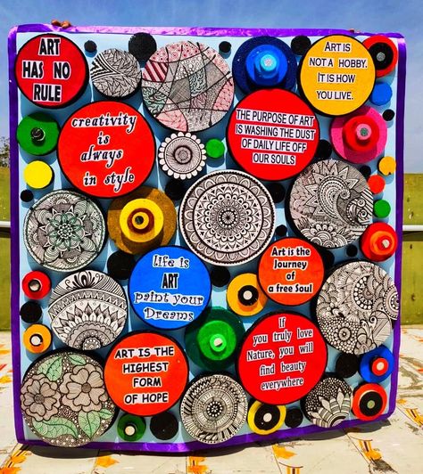 Creativity is always in style, bulletin board 2020 Notice Board Decoration Ideas School Aesthetic, Art Has No Rules, Class Board Decoration, Notice Board Decoration, Display Boards For School, Glitter Paper Crafts, Class Board, School Display, Boards Ideas