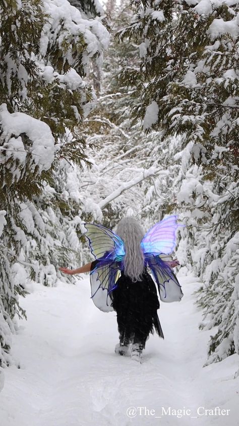 Winter Fairy Aesthetic, Fairy Video, Magical Videos, Magical Video, Winter Fairies, Pixie Aesthetic, Magic Videos, Gothic Winter, Fairy Grunge Aesthetic