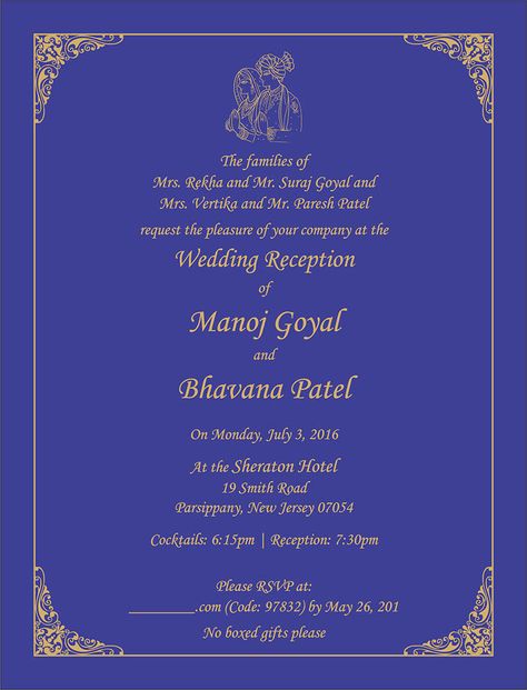 Wedding Invitation Wording For Reception Ceremony Indian Wedding Card Design, Welcome Party Invitation, Hindu Wedding Invitation Wording, Wedding Invitation Card Wording, Indian Wedding Invitation Wording, Modern Wedding Invitation Wording, Reception Invitation Wording, Wedding Reception Invitation Wording, Wedding Card Wordings