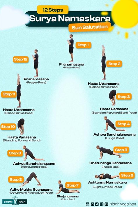 Surya Namaskar Yoga, Upward Facing Dog Pose, Surya Namaskara, Chaturanga Dandasana, Upward Facing Dog, Surya Namaskar, Plank Pose, Yoga Techniques, Cobra Pose