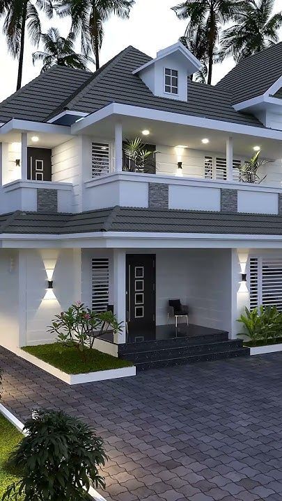 Modern Exterior Colors For House, House Wall Design Exterior, Minimalist Exterior House Design, House Exterior Aesthetic, Best House Colors Exterior, Exterior Home Colors, Home Exterior Colors, Front Elevation Designs Modern, Aesthetic House Exterior