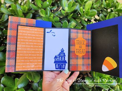 The Joy of Stampin' with Rachael: Fun Fold Friday- Tricks & Treat "Squeeze Box" Card Gift Making, Box Card, Fancy Folds, Card Making Techniques, Fun Fold Cards, Fall Cards, Folded Cards, Halloween Art, Card Box