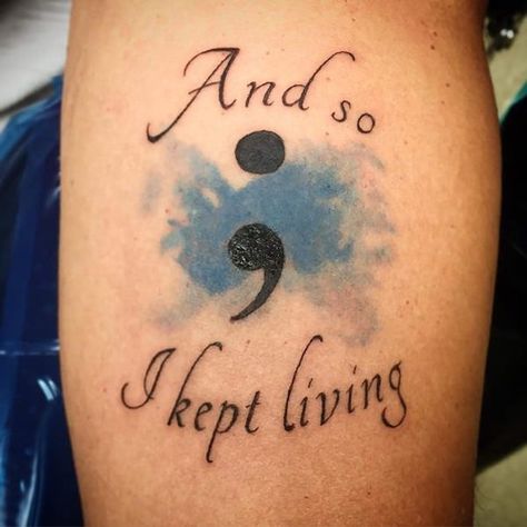 Semicolon Tattoo Meaning, Groot Tattoo, Survivor Tattoo, Awareness Tattoo, Kunst Tattoos, Wild Tattoo, Semicolon Tattoo, Health Tattoo, Simplistic Tattoos