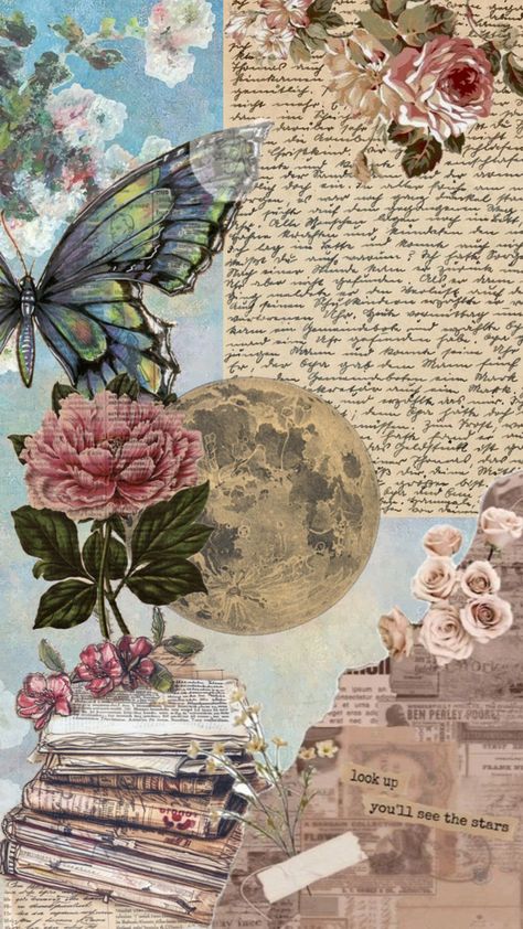 Vintage floral and newspaper theme🌸 Newspaper Background Aesthetic, Old Newspaper Aesthetic, Elena Core, Stiker Journal, Voltron Poster, Aesthetic Newspaper, Seasonal Backgrounds, Newspaper Theme, Newspaper Aesthetic