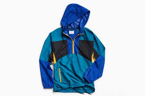 The Best Windbreakers for Your Wardrobe This Spring Photos | GQ Spring Outerwear, Casual Weekend Outfit, Urban Outfitters Men, Anorak Jacket, Weekend Outfit, Awesome Stuff, Men's Coats And Jackets, Lightweight Jacket, 90s Fashion