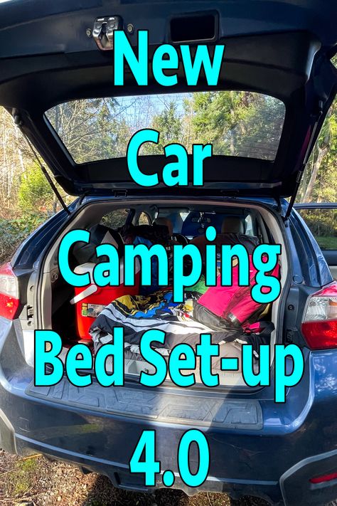 There are a lot of different ways to set up your car for winter car camping. And while it didn’t snow my first time out, I did find a comfortable way to sleep.😀 Car Camping Ideas, Car Camping Setup, Bed Setup, Car Camping Essentials, Camping Setup, Camping Winter, Sleeping In Your Car, My New Car, Winter Bed