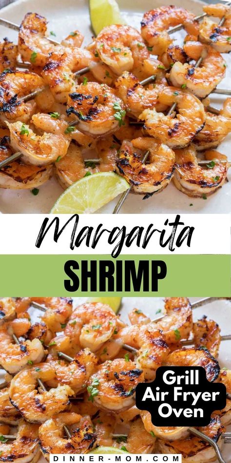 Margarita Shrimp is a flavorful way to spice up your dinner. This tequila lime marinade has a one-of-a-kind flavor that you won't soon forget and the grilled shrimp are succulent and tender. Ready for a party in your mouth? Save the recipe to your seafood dinner board. Margarita Shrimp Recipes, Tequila Lime Marinade, Margarita Shrimp, Lime Marinade, Grilled Shrimp Tacos, Dinner Board, Shrimp Marinade, Seafood Dinner Recipes, Grilled Shrimp Recipes