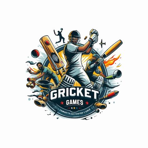 Cricket Logo Creative, Cricket Team Logo Design, Cricket Team Logo, Cricket Logos, Cricket Logo Design, About Cricket, Cricket Logo, Canva Codes, Ramadan Photos