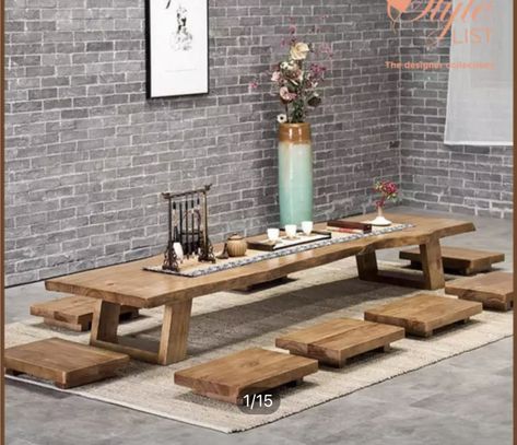 Low Kitchen Table, Modern Dining Wood Table, Diy Japanese Dining Table, Low Floor Dining Table, Japanese Floor Dining Table, Japanese Low Dining Table, Japan Dining Table, Floor Eating Table, Low Seating Dining Table