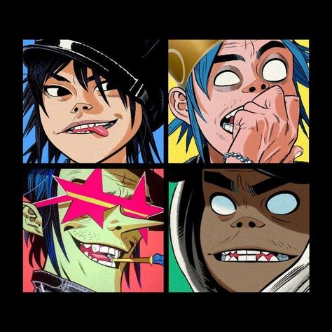 Gorrilaz Official Art, Gorillaz Official Art, Gorilla Band, Demon Days, Gorillaz Art, Thanks To You, Profile Pics, Gorillaz, Drawing Inspiration