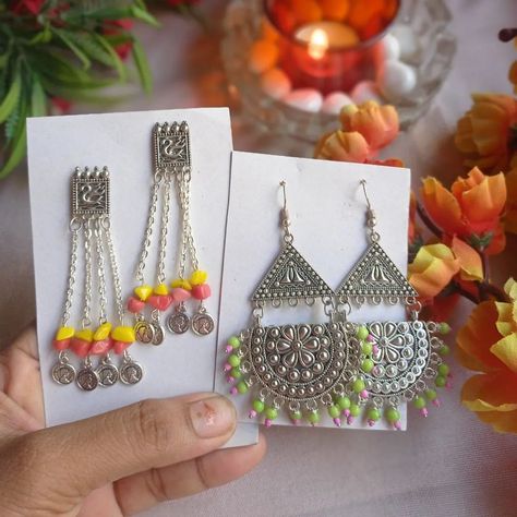 🌼Handmade Silver earrings Collection 🌼 ... .. (Handmade jewellery Collection, silver jewellery Collection, Silver Earrings, unique handmade jewellery) #handmadebusiness #handmadenecklace #handmadejewellery #explore #jewelleryunder500 #jewellerycollection Pick your favourite one & tell me in the comment..