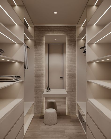 Small Dressing Rooms, Walking Closet, Dream Closet Design, Walk In Closet Design, Closet Design Layout, تصميم داخلي فاخر, Luxury Closets Design, Closet Renovation, Modern Closet