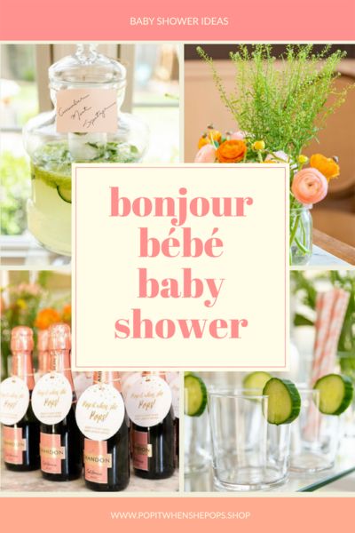 BONJOUR BABY SHOWER IDEAS FOR A GIRL. With custom made shower favor gift tags. -Pop It When She Pops! #babyshowertags French Baby Shower Theme, Pop It When She Pops, Parisian Baby Showers, French Baby Shower, Paris Baby Shower, Fresh Recipe, Bebe Shower, Pop Baby Showers, Baby Shower Tags