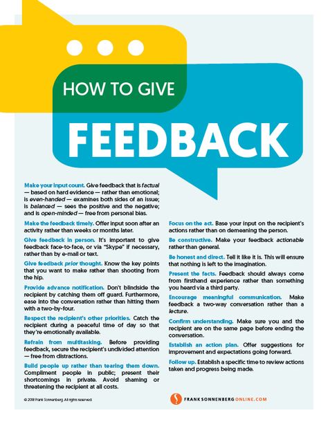 How to Give Feedback | By Frank Sonnenberg | #FrankSonnenberg #management #business #Feedback Business Facts, Good Leadership Skills, Work Balance, Life Coach Training, Leadership Management, Instructional Coaching, Leadership Tips, Leadership Training, Business Leadership