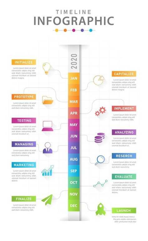 Infographic template for business. Modern Timeline diagram calendar with grantt chart, presentation vector infographic. Chart Presentation, Timeline Diagram, Timeline Infographic Design, Template For Business, Vector Infographic, Timeline Infographic, Infographic Template, Annual Report, Infographic Templates