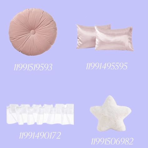 Coqquete Bloxburg Decals, Bloxburg Decals Codes Aesthetic Tapestry, Bloxburg Pastel Bedroom, Bloxburg Pink Pillow Decal, Girly Decals Bloxburg, Bedframe Bloxburg Codes, Pink Rug Codes Bloxburg, Bloxburg Girly Decal Codes, Coquette Desk Bloxburg