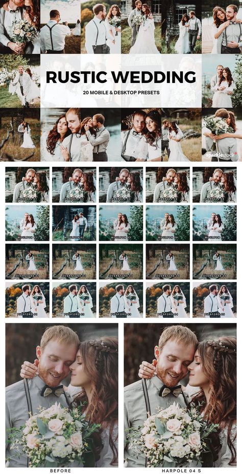 20 Rustic Wedding Lightroom Presets And Luts Wedding Luts, Collage Photo Frame Design, Instagram Photoshop, Lightroom Presets Wedding, Vintage Lightroom Presets, Lightroom Presets For Portraits, Lightroom Presets Tutorial, Easy Pets, Wedding Presets