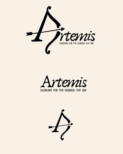 Introducing Artemis, Part 3 | Haircare Brand🌿 Unleash your hair's potential with a touch of the untamed.💫 Drawing inspiration from ancient Greek mythology, Artemis embodies the spirit of the wild, nature, and hunting. The creators of Artemis, aim to capture these qualities and a sense of simplicity and female empowerment in their new brand. ____ Brief by @theglowandgrowclub @designbyayelet @studioflorescence @itsvictoriastefania #theglowandgrowclub #ggcartemis #branding #branddesign #luxu... The Untamed Drawing, Greek Mythology Logo, Untamed Drawing, Greek Branding, Artemis Logo, Medieval Logo, Greek Mythology Artemis, Mythology Names, Ancient Greek Mythology