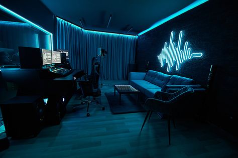 Music Studio Room Aesthetic Dark, Studio Music Room Design, Home Studio Aesthetic, Music Studio Room Luxury, Dj Studio Room Ideas, Bedroom Music Studio Ideas, Youtube Studio Ideas Decor, Music Studio Room Home, Music Studio Room Aesthetic