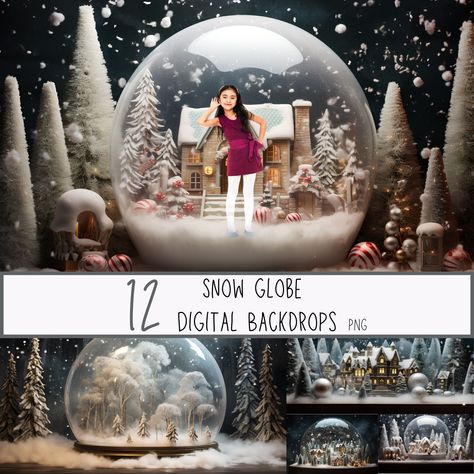 Snow globe picture frame