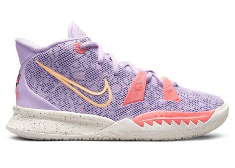 Women's Nike Kyrie 7 Daughters Sneakers in Lilac/Melon Tint/Indigo Burst. Kyrie 7 Daughters, Kyrie 7, Nike Kyrie, Hot Sneakers, Adidas Yeezy, Jordan Retro, Melon, Trading Cards, Nike Women