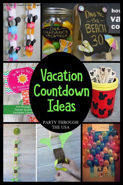 Party Through the USA: Vacation Countdown Ideas Diy Countdown Calendar Vacation, Vacation Countdown Calendar, Fun Countdown Ideas, Diy Countdown Ideas, Cute Countdown Ideas, Retirement Countdown Ideas Calendar, Cruise Countdown Ideas, Summer Countdown Ideas, Retirement Countdown Ideas