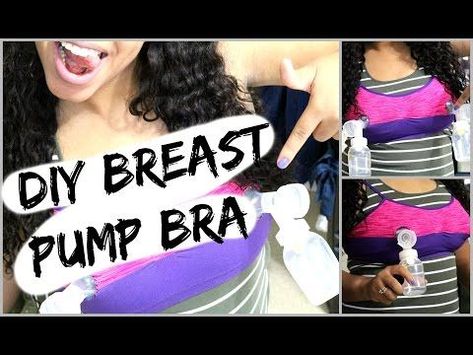 DIY - Breast Pump Bra - Fast, Easy, Inexpensive - YouTube Breast Pump, Stay Calm, Breast Pumps, Baby Stuff, Straw, Pumps, T Shirts For Women, Bra, Music