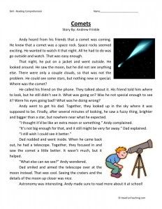 Comets Reading Comprehension Worksheets 3rd, 3rd Grade Reading Worksheets, Third Grade Reading Comprehension, Science Reading Comprehension, Worksheets 3rd Grade, Teaching Reading Comprehension, Reading Comprehension Lessons, Science Reading, Have Fun Teaching