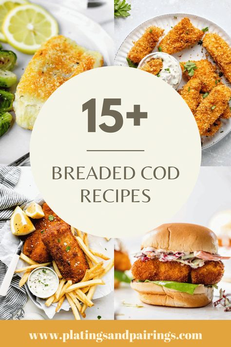 Breaded Cod Recipes, Cod Fillet Recipes Baked, Breaded Fish Recipes, Cod Filet Recipes, Crispy Baked Cod, Cod Loin Recipes, Breaded Fish Recipe, Parmesan Crusted Cod, Cod Fillet Recipes