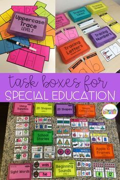 Task boxes are great 3 Drawer Work System, Special Education Group Activities, Special Education Room Decor, Special Education Task Boxes Ideas, Special Ed Task Boxes, Elementary Self Contained Classroom Setup, Task Boxes For Special Education Free, Classroom Decor Special Education, Special Ed Classroom Setup