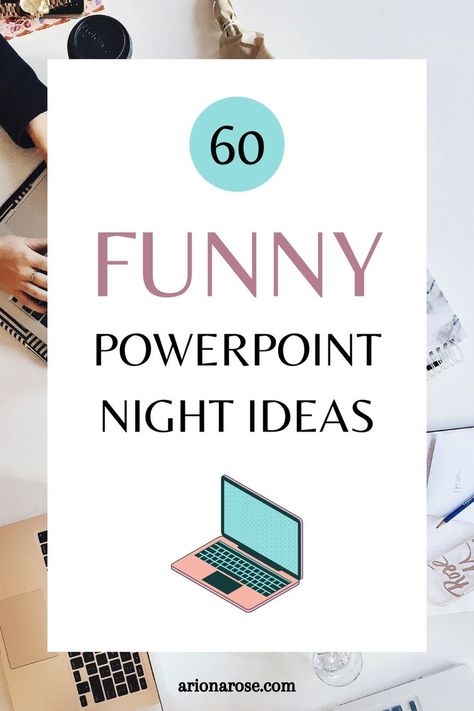 Funny Power Point Night Ideas, Presentation Night Ideas With Friends, Power Point Party Ideas, Powerpoint Night Ideas, Girls Night Games, Funny Lists, Creative Powerpoint Presentations, Board Game Night, Powerpoint Games